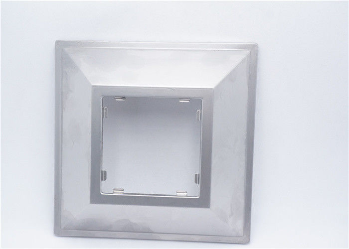 Stainless Steel Metal Stamping Parts Square LED Lamp Vocer 157 * 157 mm